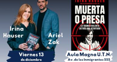 «Muerta o Presa», el libro que relata el atentado a Cristina Fernández de Kirchner en 2022, será presentado en Río Gallegos.