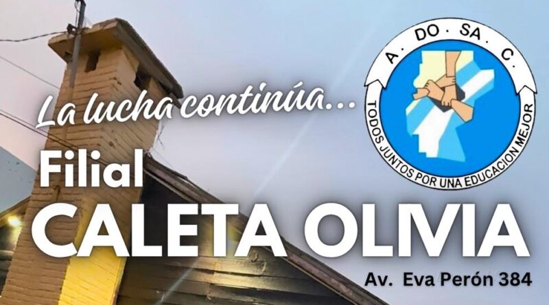 Convocatoria a Asamblea Ordinaria de Memoria y Balance de Filial Caleta Olivia A.Do.Sa.C