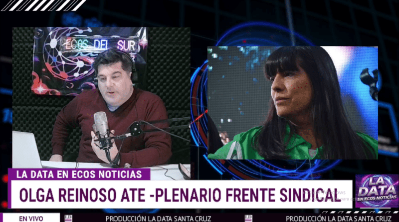 Olga Reinoso denunció censura en un plenario sindical y criticó la falta de unidad de los gremios