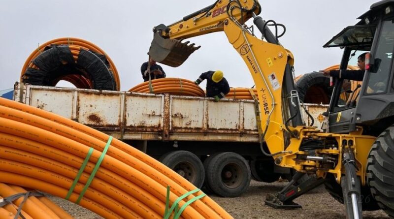 Llegó el material para red de gas del barrio René Favaloro
