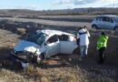 Vuelco en un desvió de la  Ruta Nº 3 entre Comodoro y Caleta Olivia