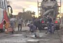Bacheo en acceso norte de la ciudad del Gorosito
