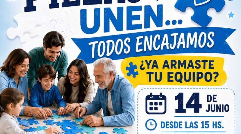 Invitan a participar del Concurso de Rompecabezas “Piezas que Unen… Todos Encajamos” en Caleta Olivia