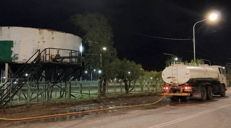 “Carambia” en Las Heras tiene un prolongado corte de agua “Carambia” en Las Heras tiene un prolongado corte de agua