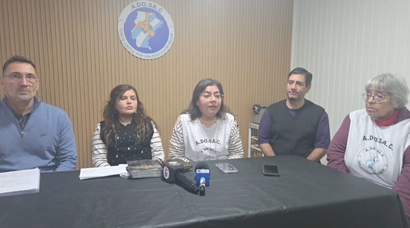 ADOSAC brindó una conferencia de prensa tras la retención de haberes a supervisores