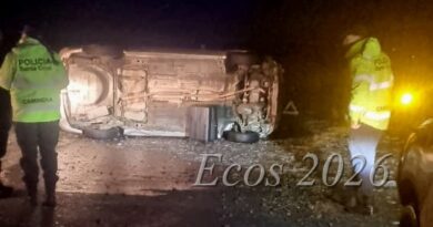 La escarcha provocó otro vuelco sobre la Ruta 3 en inmediaciones de La Loberia, el conductor resultó ileso