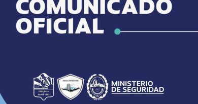 Comunicado del Ministerio de Seguridad