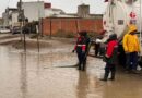 Desagotan zonas inundadas por la lluvia en Caleta Olivia