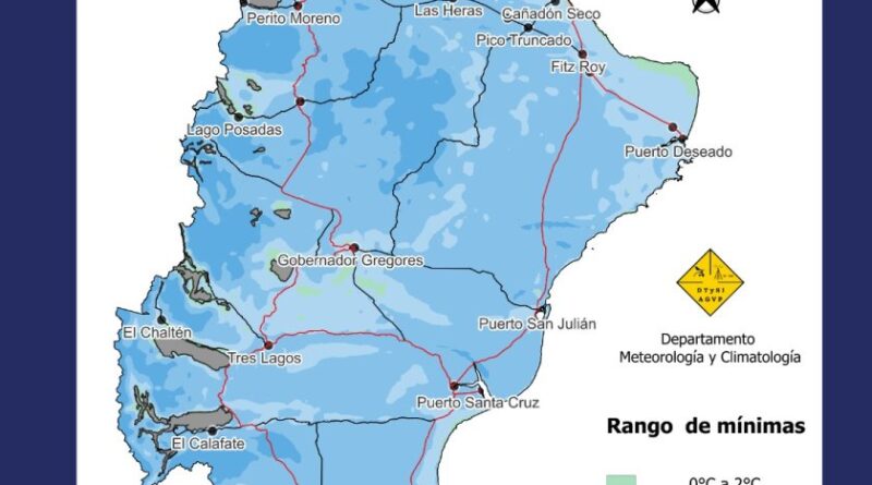 Vialidad Provincial anticipa un marcado descenso de las temperaturas y recomienda precaución en las rutas