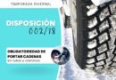 Cómo colocar cadenas para nieve: la Agencia de Seguridad Vial de Santa Cruz lanzó un tutorial