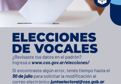 CSS: Última instancia para verificar datos antes del cierre del padrón electoral