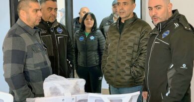 Güenchenen supervisó la etapa final de la nueva sede del SIPGER en Las Heras