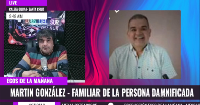 Martín González relató el robo sufrido por su hija y pidió respuestas ante la inseguridad en Caleta Olivia