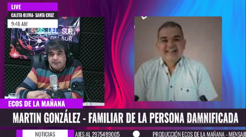 Martín González relató el robo sufrido por su hija y pidió respuestas ante la inseguridad en Caleta Olivia