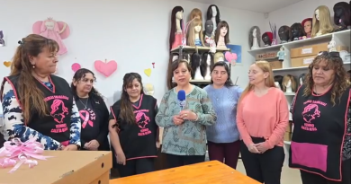Mujeres Solidarias llevaron donaciones a Venidici para fortalecer el trabajo de Pelucas Solidarias en Caleta Olivia