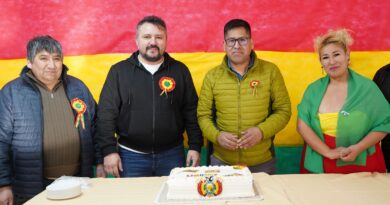 Caleta Olivia acompañó a la comunidad boliviana en la celebración por su Día de la Independencia