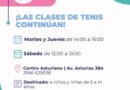 Educación invita a sumarse a las clases de tenis inicial en el Centro Asturiano