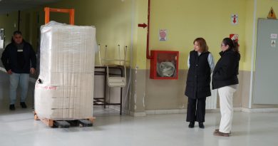 Se entregaron dos nuevos equipos de calefacción en la Escuela Industrial N°7 de Las Heras
