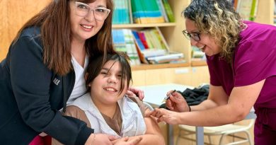 Continúan las jornadas de inmunización del programa “La Salud va a tu Escuela” en Caleta Olivia