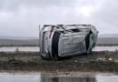 Conductor de Rada Tilly volcó  su Toyota SW4 cerca de La Lobería