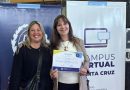 Boggio entregó certificados a agentes públicos durante Viva Barrio en Puerto Deseado