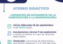 Educación convoca al Ateneo Didáctico «Geometría en movimiento: de la construcción a la demostración»