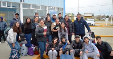 Estudiantes de Río Gallegos participan de una Exposición de Educación Física en Caleta Olivia