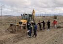 Forestación en el ingreso a Las Heras: comenzó un plan que contempla 10.000 árboles