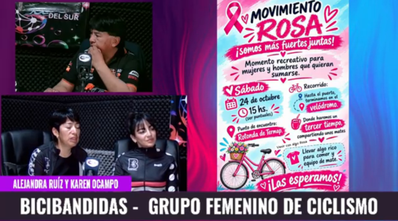La agrupación femenina de MTB organiza una salida recreativa y familiar para concientizar sobre la prevención del cáncer de mama