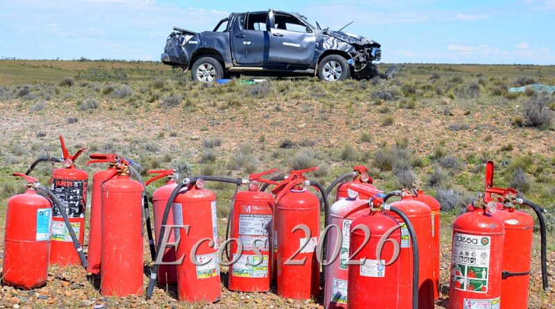 Volcó una Toyota Hilux cerca de Fitz Roy y su conductora fue hospitalizada
