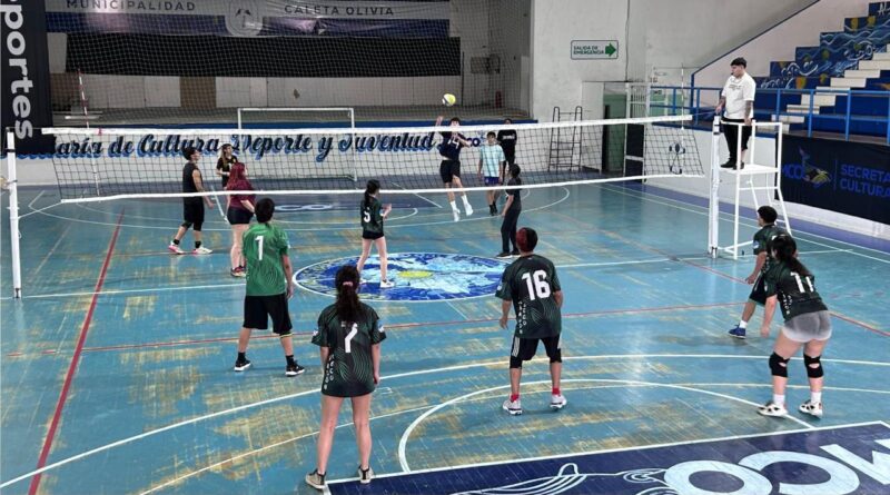 La Copa Generación 2026 puso en marcha los Intercolegiales con vóley en el Complejo Deportivo Municipal