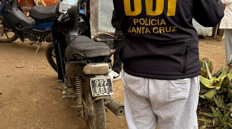 La buscaban desde hace meses: la DDI encontró una moto robada antes de que fuera desarmada