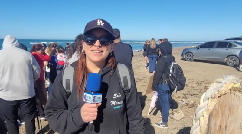 El Jardín 18 de Caleta Olivia celebró su tradicional jornada de pesca institucional en la costa