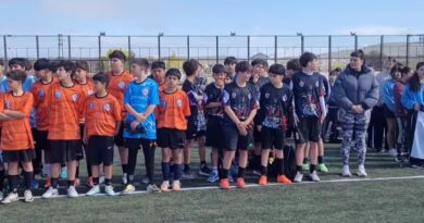 El Colegio Secundario N° 20 de Caleta Olivia inauguró el torneo de fútbol en memoria de Darío Hernández