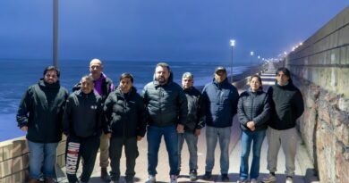 La Municipalidad inauguró la primera etapa de la nueva luminaria de la Costanera
