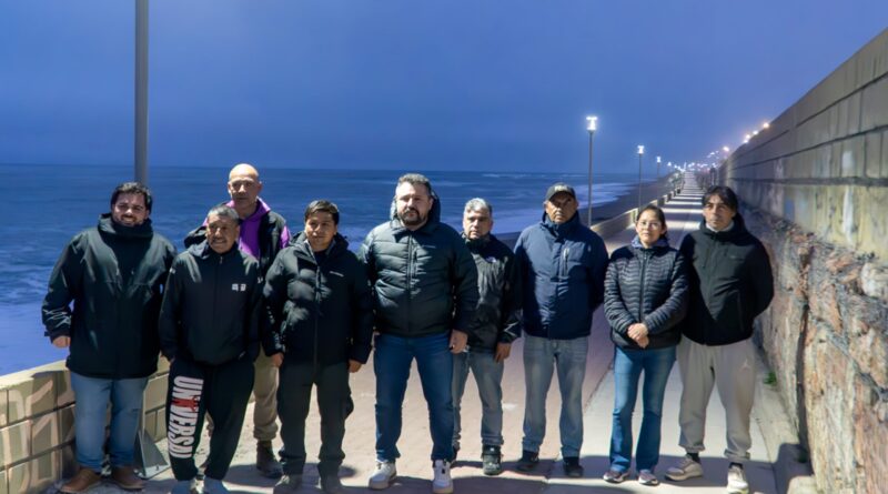 La Municipalidad inauguró la primera etapa de la nueva luminaria de la Costanera