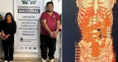 Dos “mulas” iban a Río Gallegos llevando 199 cápsulas de cocaína