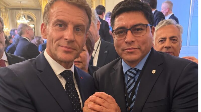 Vidal participó del encuentro con Macron y ratifico la necesidad de abrir nuevos mercados para Santa Cruz