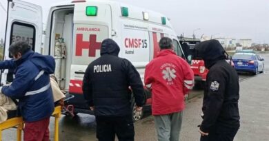 Bomberos y servicios de emergencia asistieron a un hombre en la Costanera de Río Gallegos