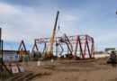 Pico Truncado: la construcción del nuevo polideportivo ya cuenta con un 75% de avance