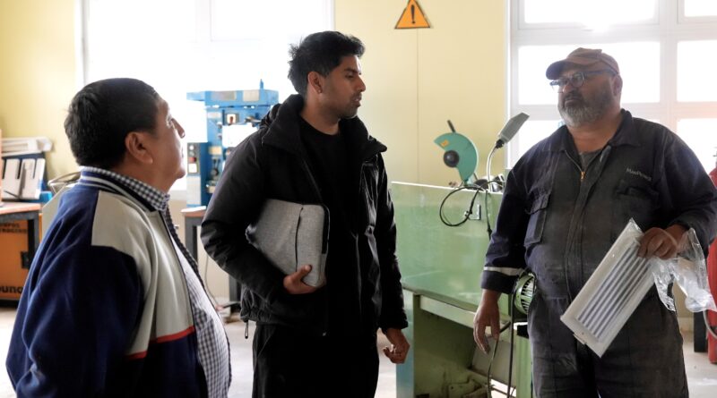 Se intensifican las obras de infraestructura en la Escuela Industrial N° 7 de Las Heras