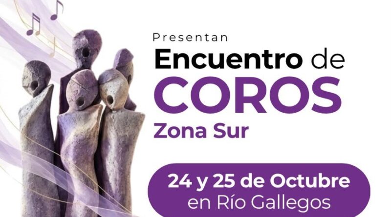 Más de 130 coreutas se reunirán en Río Gallegos para el Encuentro Provincial de Coros